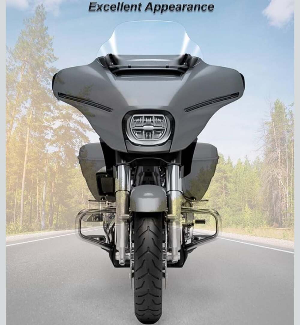 10" Wave Windshield Windscreen Wind Splitter fits for Harley Davidson
